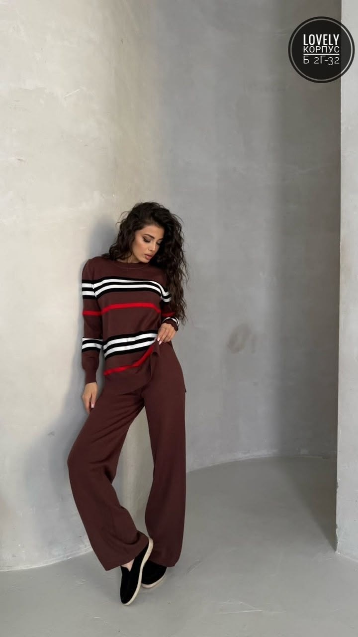 трикотажный костюм,костюм из трикотажа,женский трикотажный костюм,трикотажный костюм брюками,костюм вязаный трикотажный