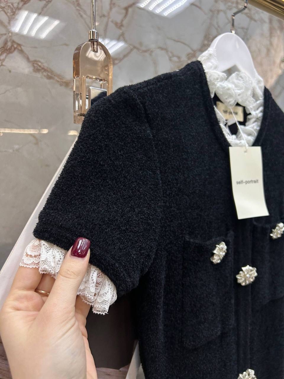 модное платье,трикотажное платье,платье,платье с пуговицами,платье трикотажное с золотыми пуговками elia style