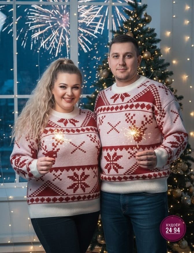 свитер новогодний,красные новогодние свитера,парные новогодние свитера,свитер мужской новогодний,рождественские свитера