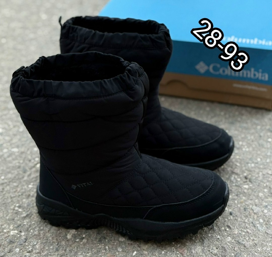 дутики,женские дутики,женские дутики 2235-1 черные,,дутики columbia