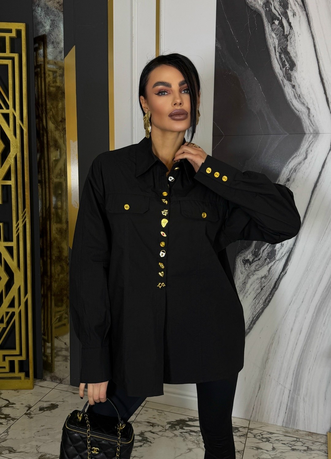 рубашка женская,черная рубашка,рубашка стильная,черная женская рубашка,блузка удлиненная