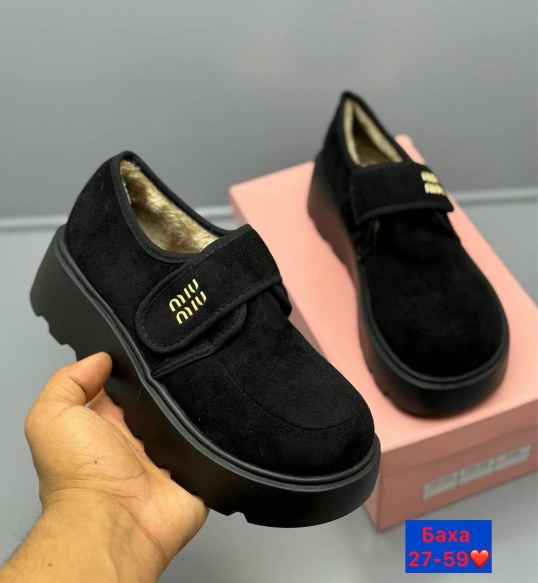 ,меховые замшевые туфли на плоской подошве на платформе,угги замш,женская ,ботинки замш