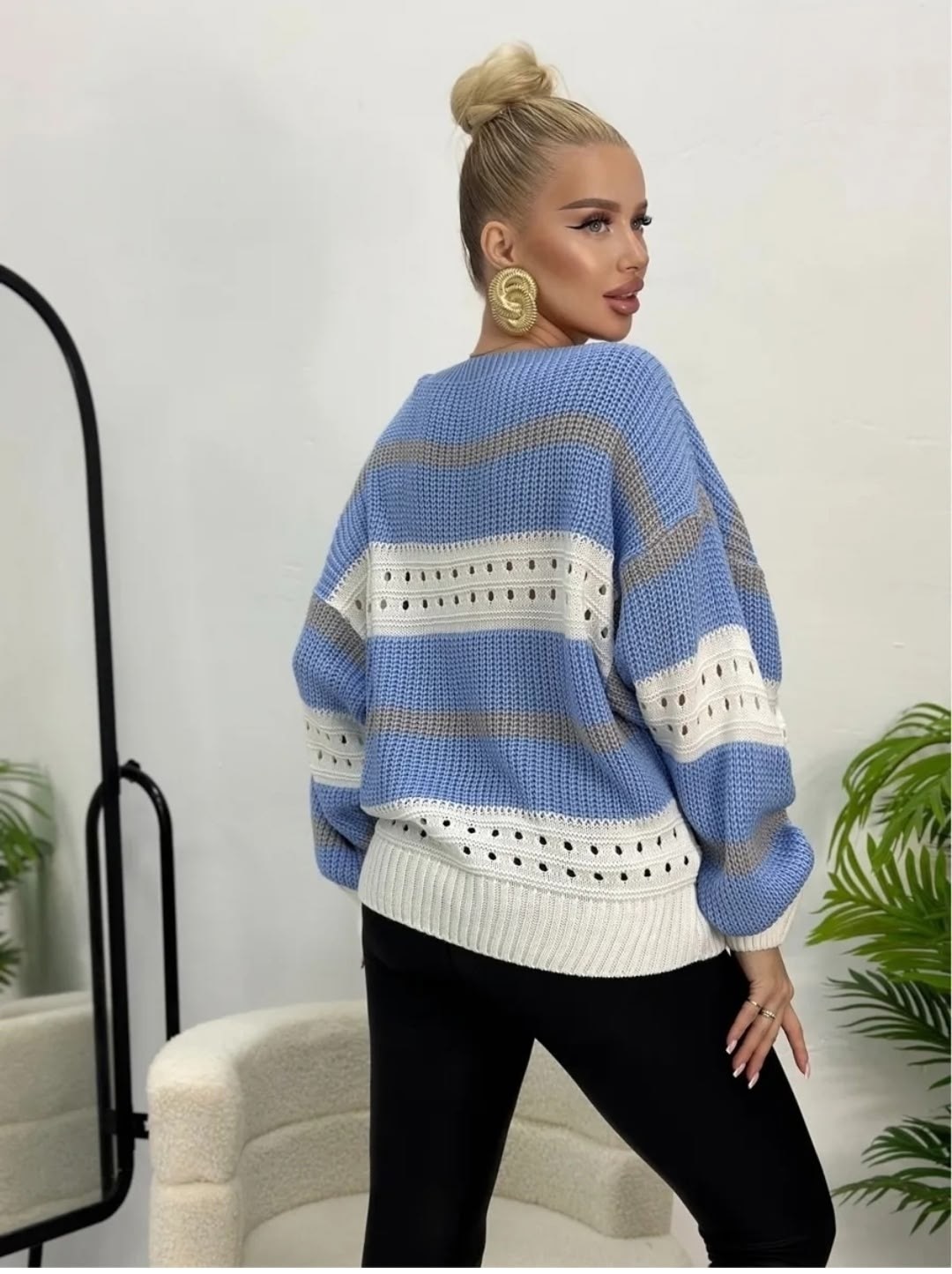 вязаный свитер,вязаная кофта,джемпер вязаный,вязаный джемпер в полоску,свитер женский вязаный