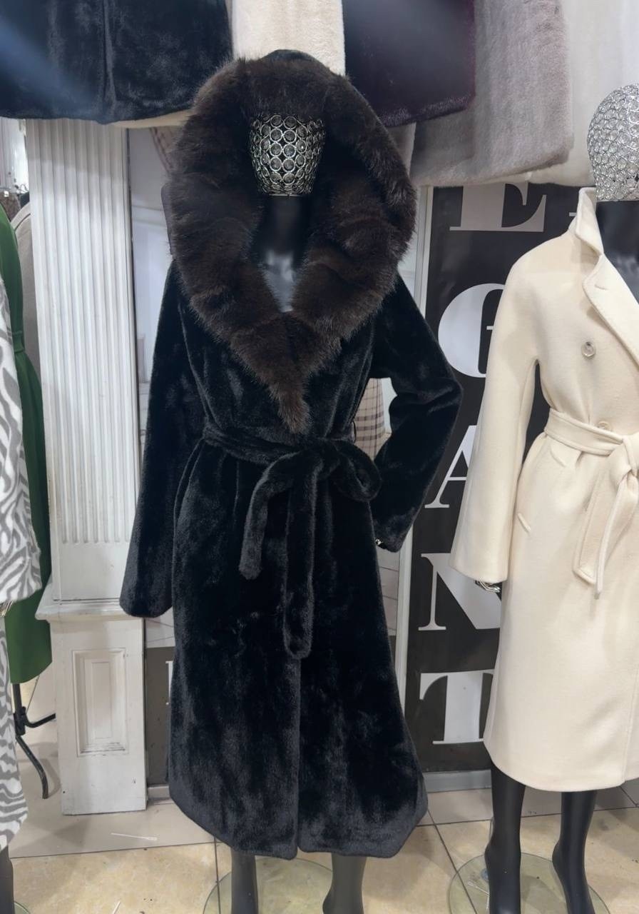 шуба норковая,шуба из эко меха под норку,шуба норка,норковая шуба с капюшоном,шуба
