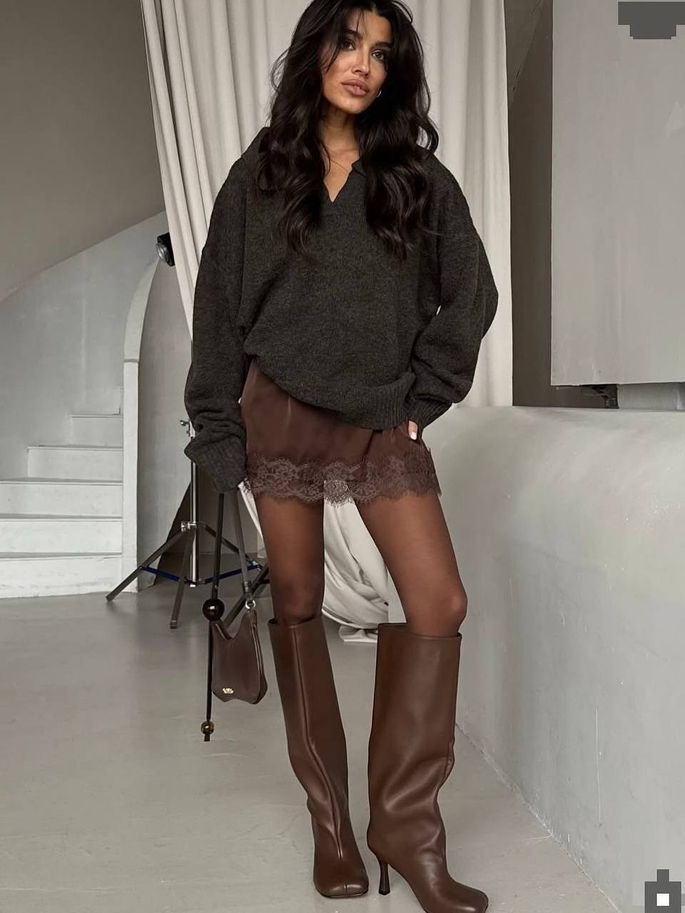 платье свитер оверсайз,вязаное платье свитер,модный свитер,платье свитер,платье вязаное женское