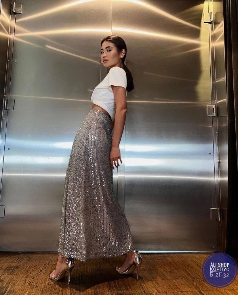 юбка макси с пайетками,юбка с пайетками,юбка длинная с пайетками,юбка с пайетками длинная макси royalclothes,блестящая длинная юбка с пайетками в пол