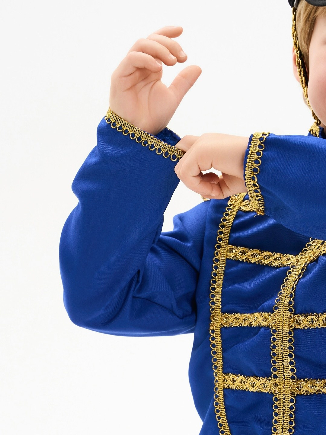 карнавалия гусар костюм,детский костюм гусар с саблей синий,костюм карнавальный гусар,костюм гусара для мальчика,костюм гусар с саблей (синий)