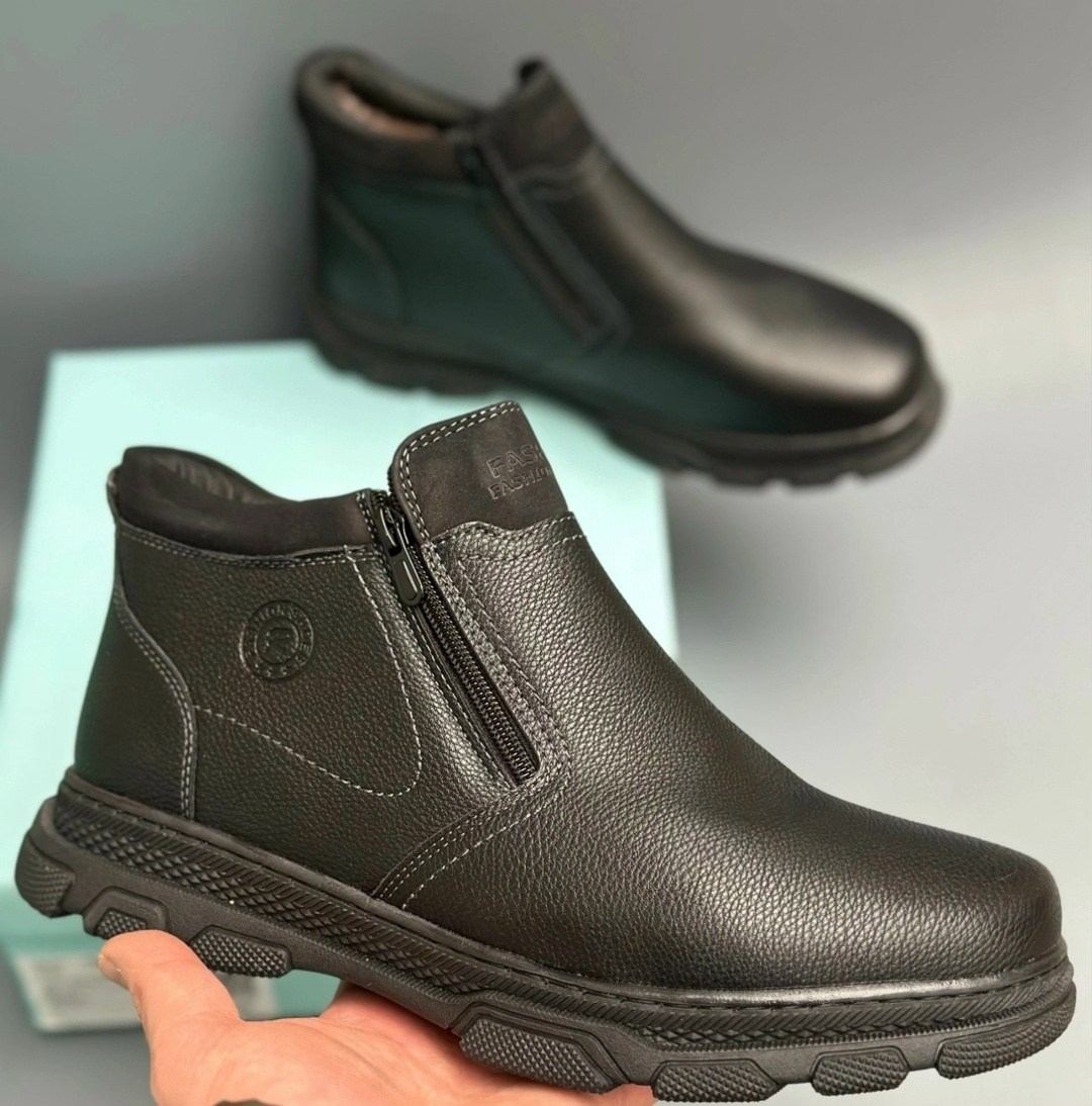 ,зимние ботинки мужские,мужская зимняя  на молнии,мужские ботинки,мужская