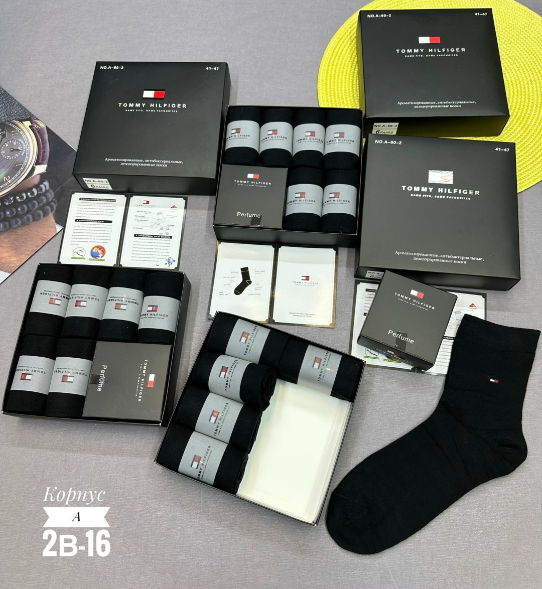комплект носков tommy hilfiger 6 пар,носки мужские набор в подарочной упаковке 6 шт. tommy hilfiger,набор носки tommy hilfiger в подарочном коробке 6 пар,комплект носков tommy hilfiger,носки мужские t