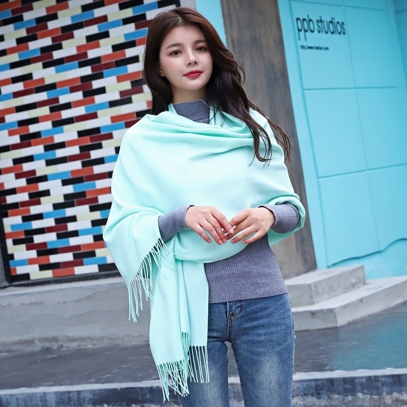 зимние теплые шарфы,шарф однотонный,шарфы для женщин,шарф женские,кашемировый шарф