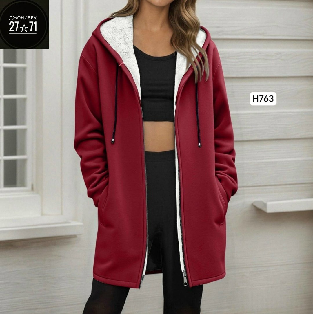 толстовка женская,длинная толстовка,теплое пальто,пальто с капюшоном,толстовка утепленная