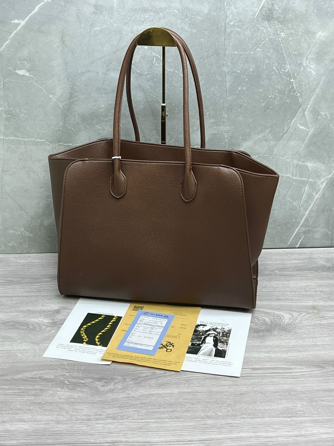 темно-коричневая кожаная сумка the row soft margaux 15,сумка женская,сумка,кожаная сумка,модная сумка