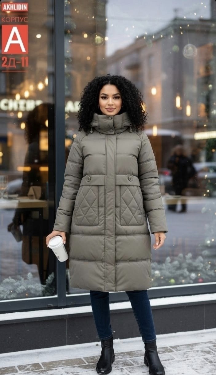 пуховик зимний женский (куртка) удлиненный mako,пуховики женские зимние,пуховик женский,пуховик,пуховики тренд