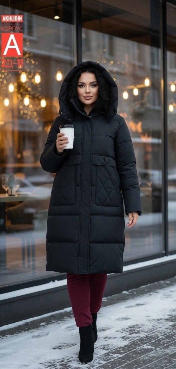 пуховик зимний длинный с капюшоном оверсайз ksulor brand,ksulor brand discount пуховик зимний длинный с капюшоном оверсайз,пуховик зимний длинный с капюшоном,пуховик женский,куртка женская зимняя удли