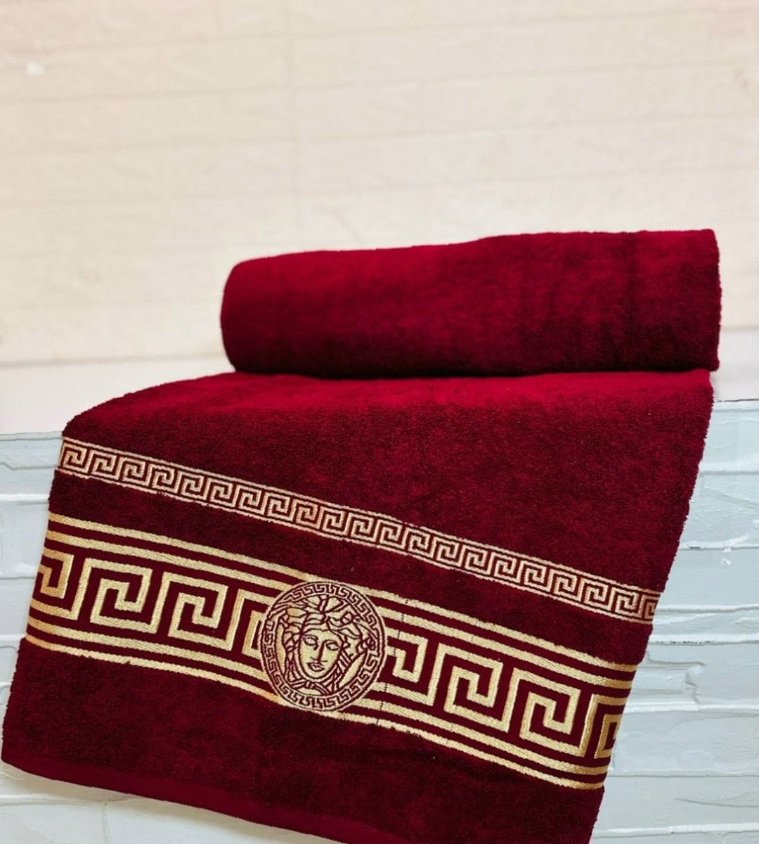 полотенце банное 70х140 версаче,полотенце махровое 70х140 версаче,полотенца махровая,полотенце версаче,полотенце бордовое