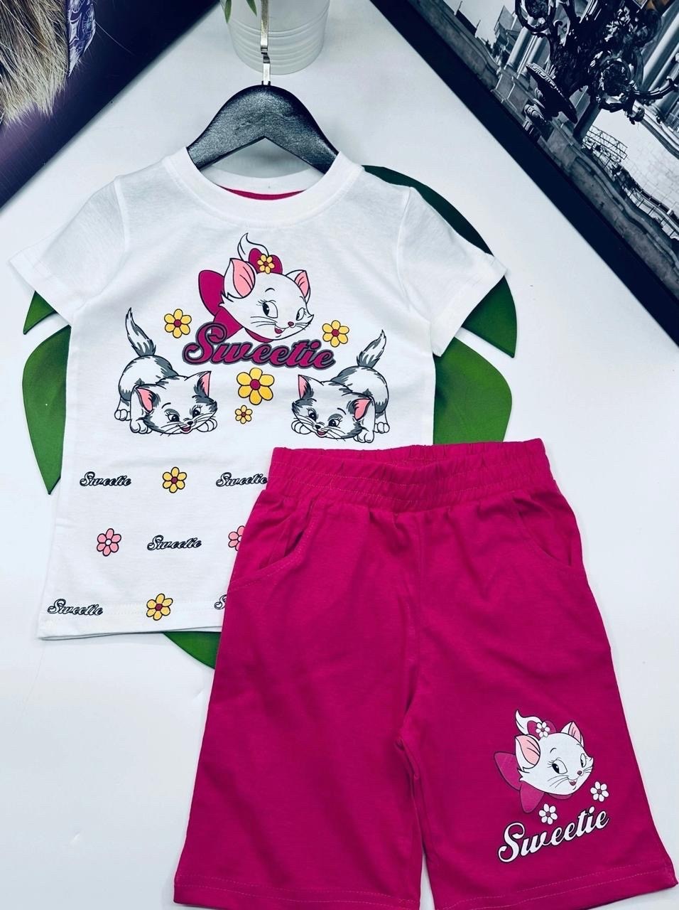 комплект футболка шорты,детский летний костюм,шорты для девочек,комплект одежды девочке,детские шорты