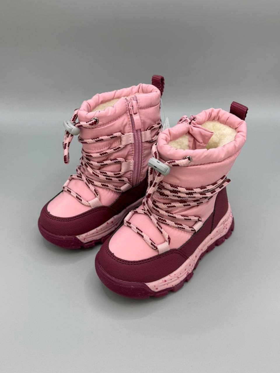 детская зимняя ,дутики зимние детские,зимние сапоги-дутики для девочки tombi розового цвета,зимние сапожки для девочки,детские дутики