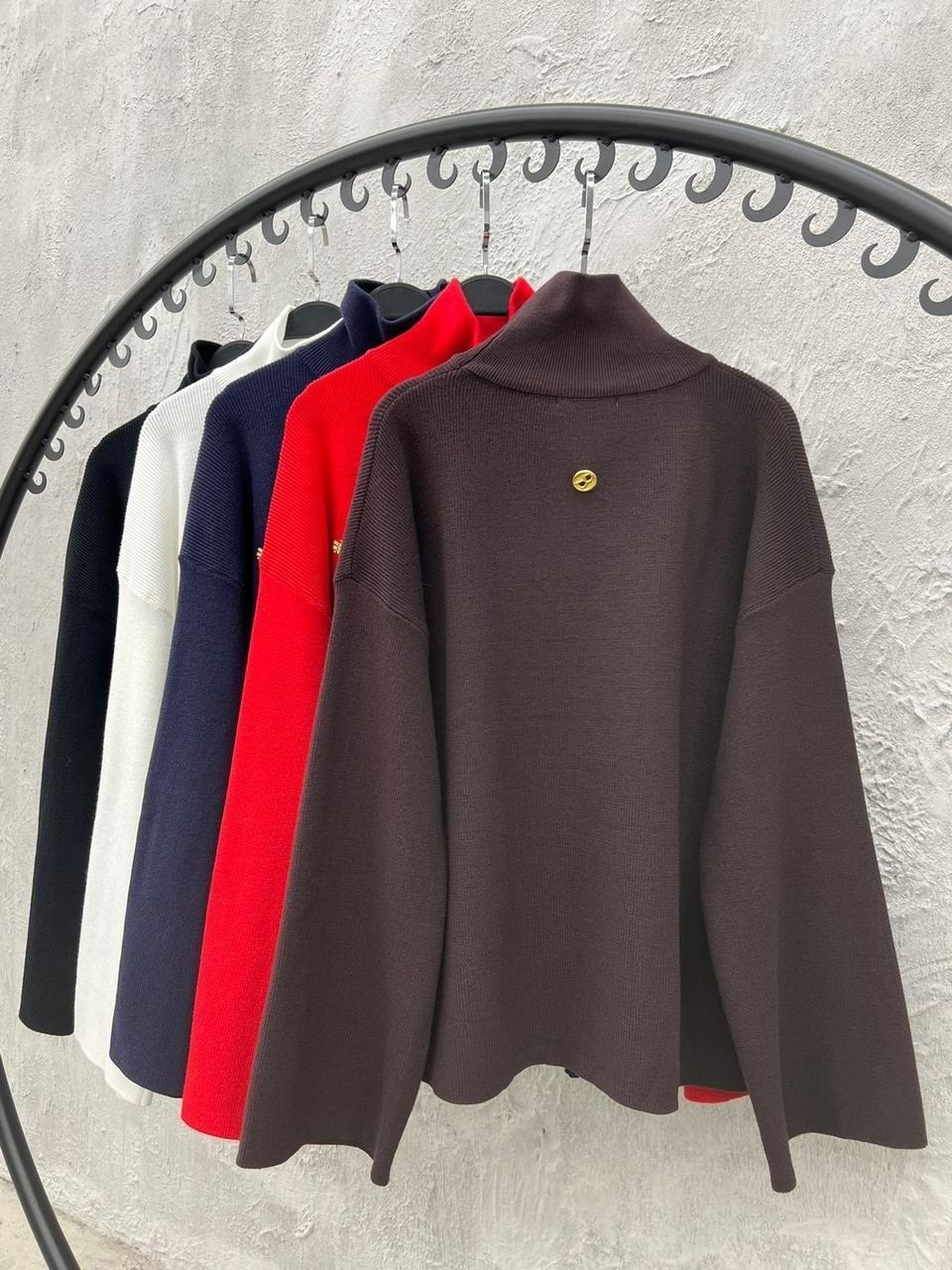 свитер оверсайз,модные свитера,белый женский свитер,свитер оверсайз вязаный с горлом timtony,свитер с горлом