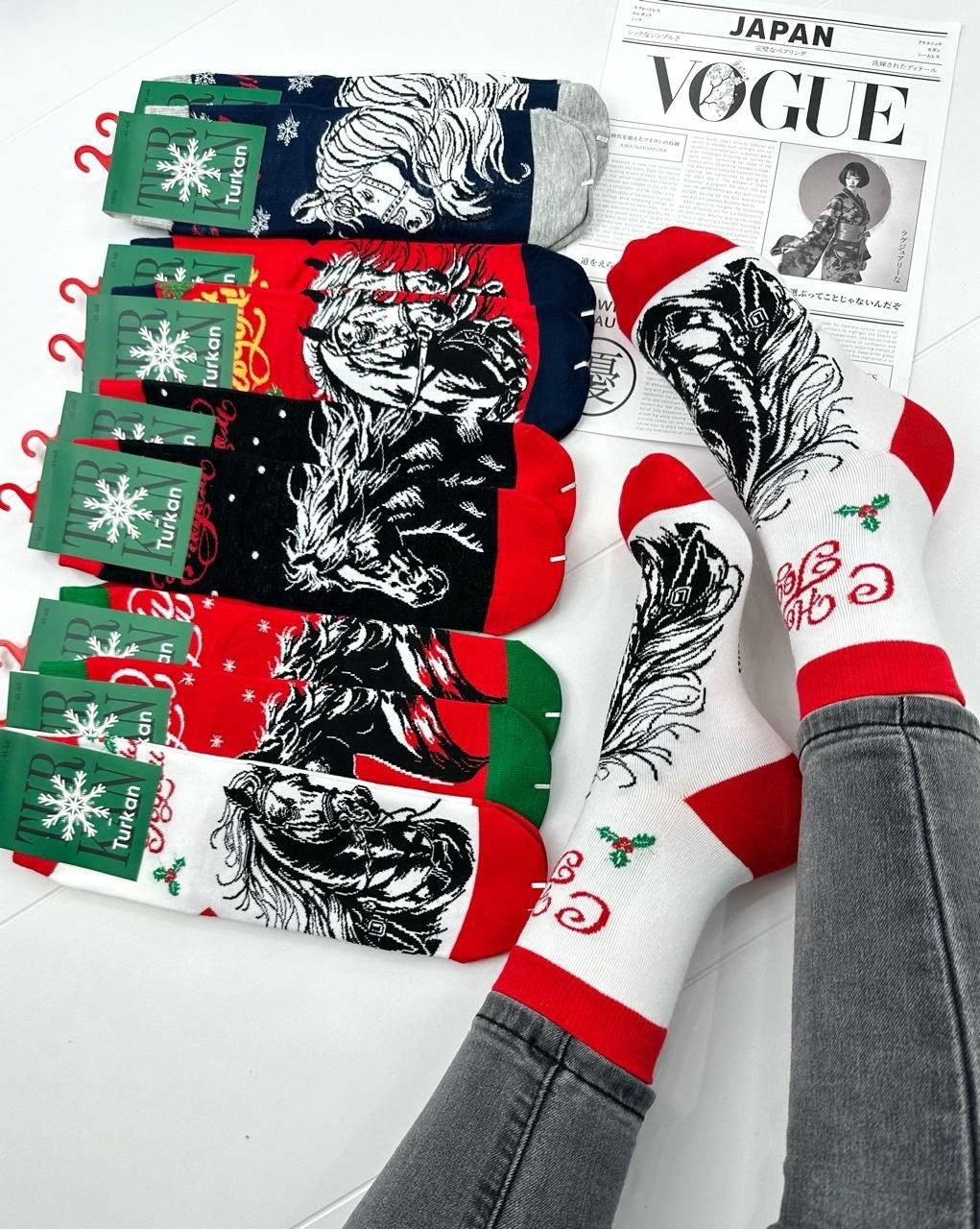 носки новогодние с принтом набор turkan,новогодние носки с принтом мужские подарочный набор 3 пары turkan,носки мужские с принтом новый год turkan 9813,носки мужские новогодние комплект 3 пары 41-46 р