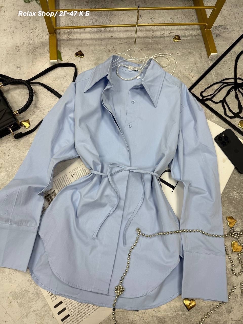рубашка женская,голубая рубашка женская оверсайз,женская рубашка голубая,голубая рубашка оверсайз,рубашка dilanavip 2062 голубая