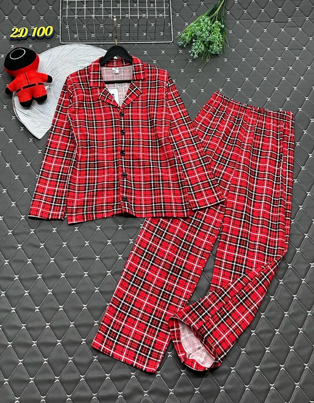 пижама в клетку,пижама в клетку женская,пижама в клетку женская красная,пижама красная клетка,пижама в клеточку