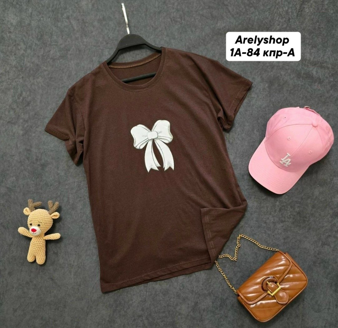 женская футболка,футболки с принтом,футболка с бантиками,футболка,футболки и топы