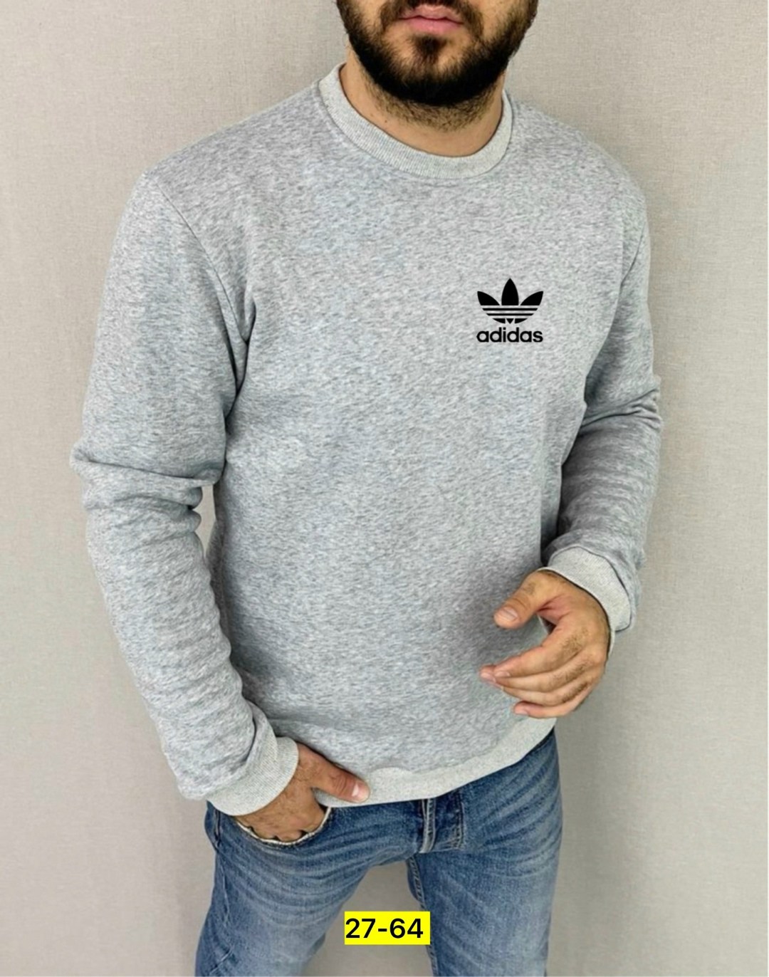 свитшот мужской adidas,свитшот adidas,серый свитшот adidas originals,мужские свитшоты,толстовки свитшот