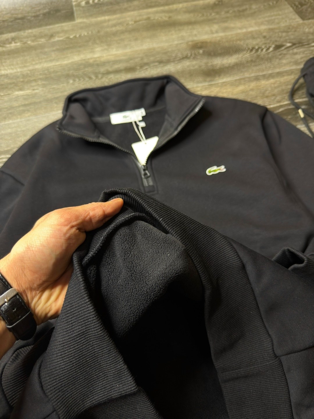 спортивный костюм от фирмы lacoste,костюм мужской лакост ,утепленный спортивный костюм от фирмы lacoste,толстовка lacoste,мужская хлопковая толстовка lacoste с высоким воротом на молнии