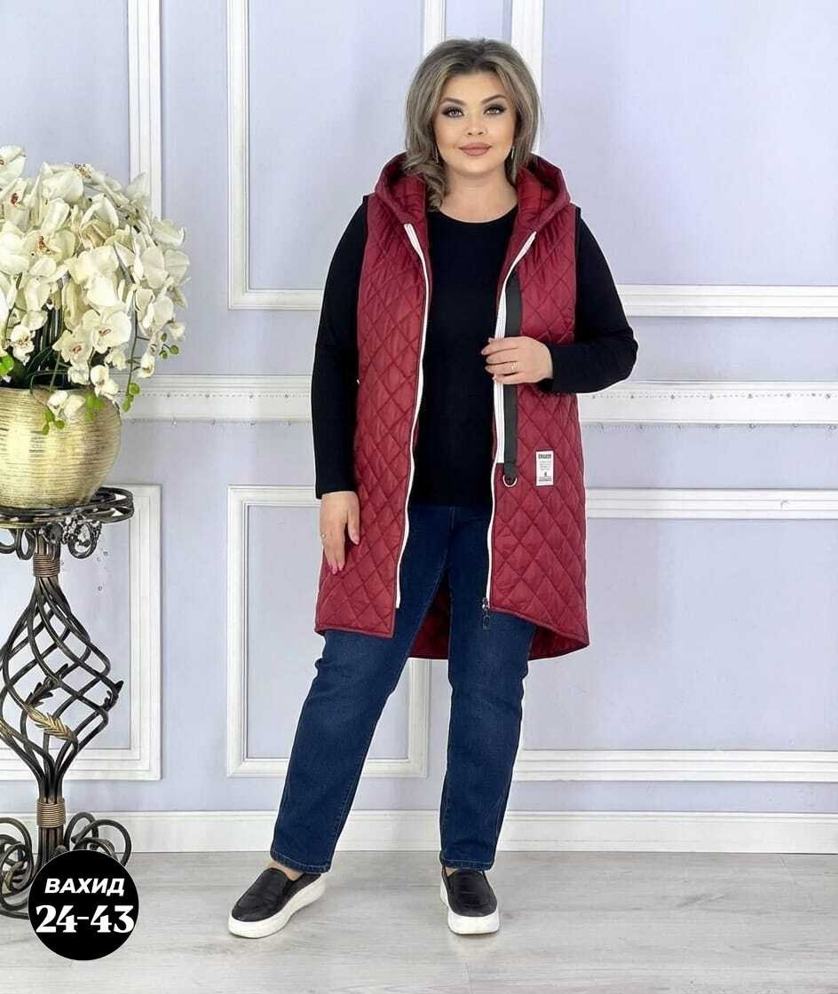 больших размеров,жилет женский удлиненный,жилетка женская,жилет на синтепоне,удлиненный жилет