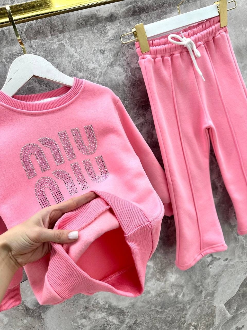 костюм детский (свитшот, брюки) kaftan plushy р.36 (134-140) розовый,костюм детский (свитшот, брюки) kaftan plushy р.30 (98-104) розовый,костюм детский (свитшот, брюки) kaftan plushy розовый,спортивны