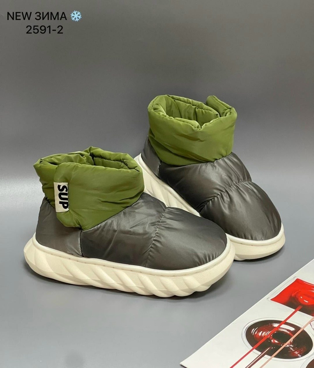 ,дутики женские, детская,зимние дутики,тапочки зимние