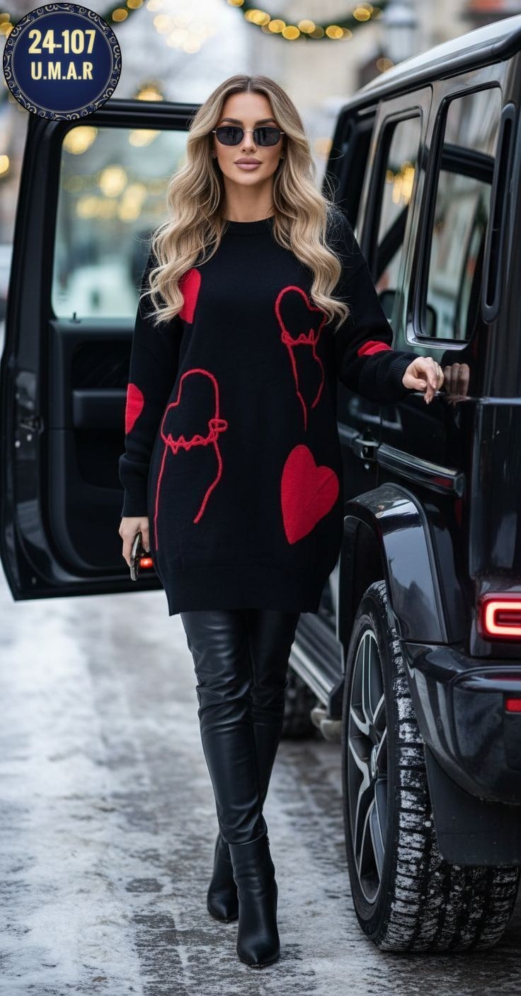 джемпер женский,свитер оверсайз с сердцами,свитер женский,свитер оверсайз с сердечками,свитер с сердечками