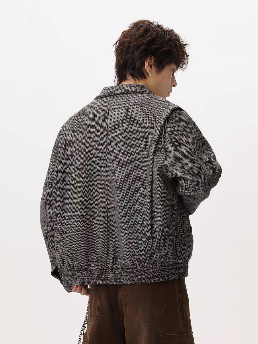 повседневная куртка,куртка модная,модная куртка мужская,куртка с воротником,твидовая куртка