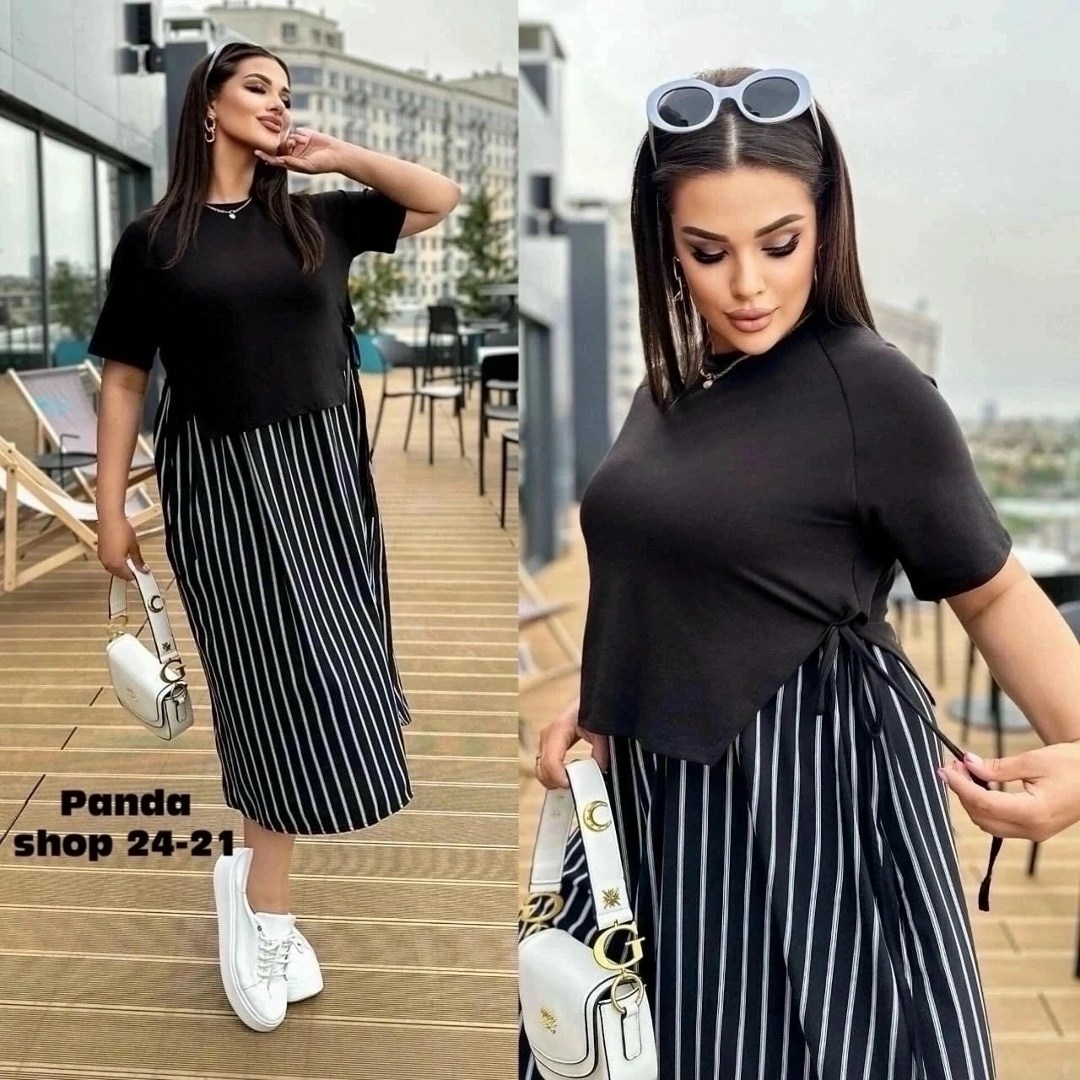 женское платье больших размеров,платье большие размеры,платье женское летнее в полоску,платье,платье стильное