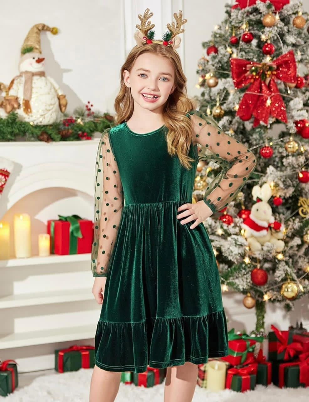 платье для девочки,бархатное платье для девочек-подростков,платье для девочки нарядное бархатное,бархатное платье для девочек,girls christmas dress green