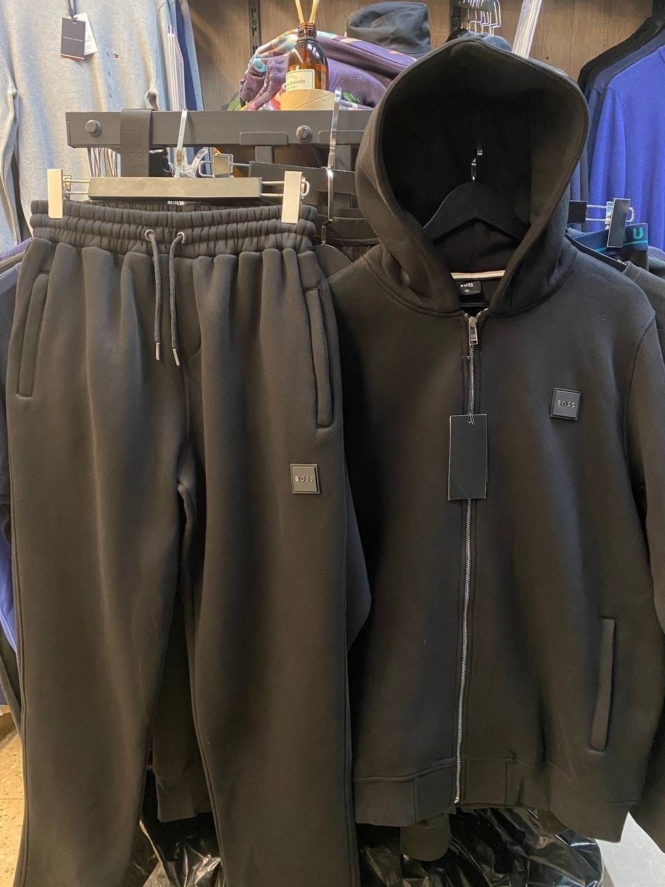 костюм с худи с начесом,костюм с толстовкой на молнии с начесом черный,спортивный костюм мужской теплый на флисе,спортивный костюм тёплый на флисе,мужской спортивный костюм с начесом