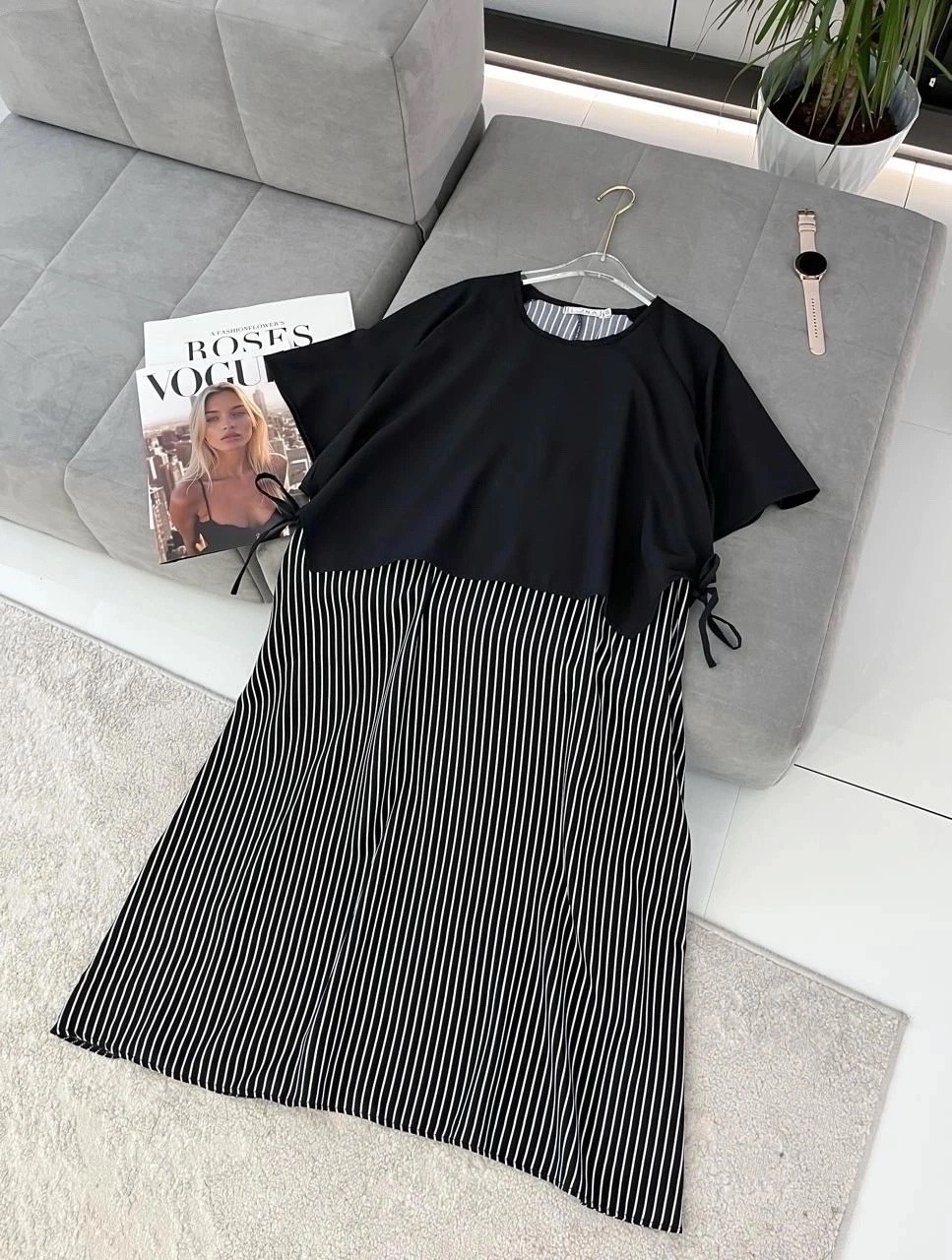 женское платье больших размеров,платье большие размеры,платье женское летнее в полоску,платье,платье стильное