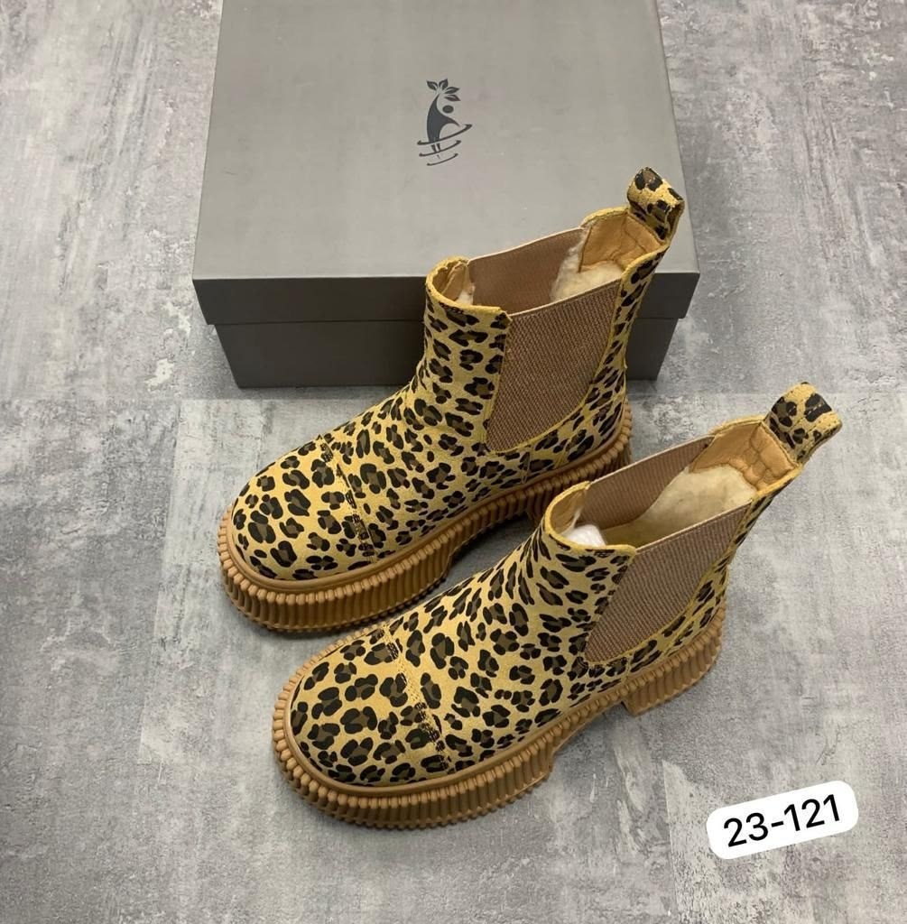 зимние угги на платформе yourbox цвет леопардовый коричневый,,зимние угги на платформе, женская,женские угги