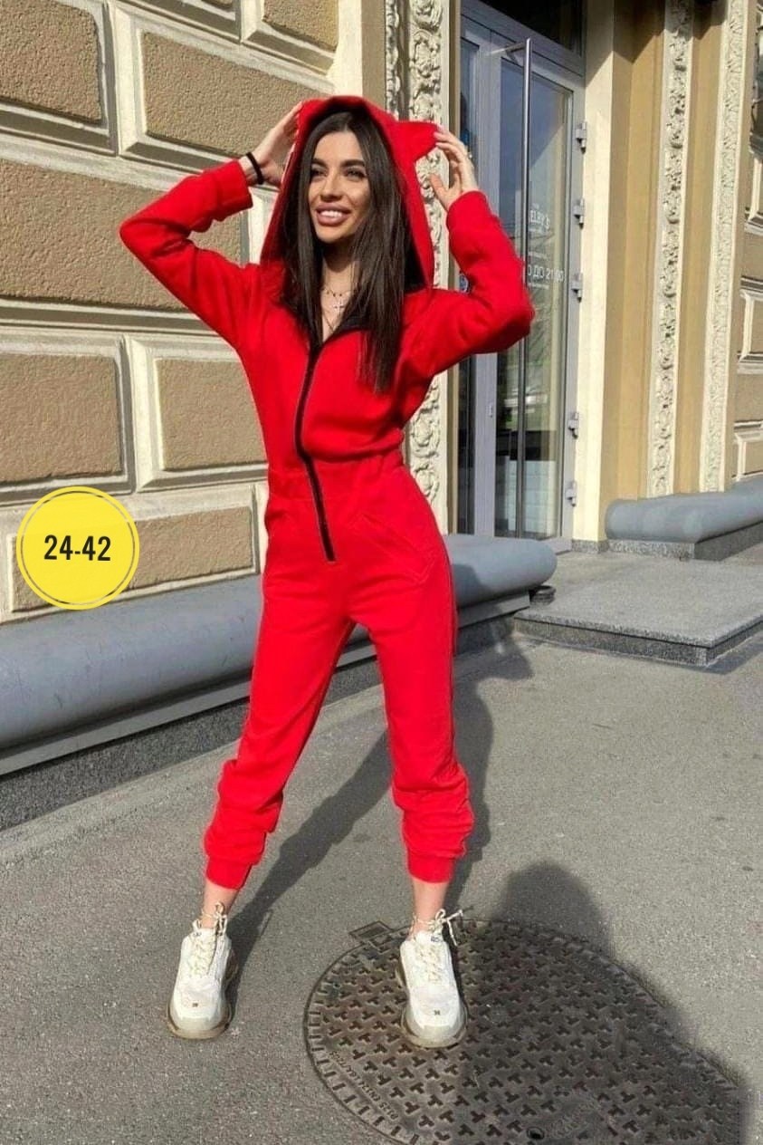 комбинезон на флисе,теплый комбинезон,женские комбинезоны,комбинезон с ушками женский на флисе,комбез из футера женский