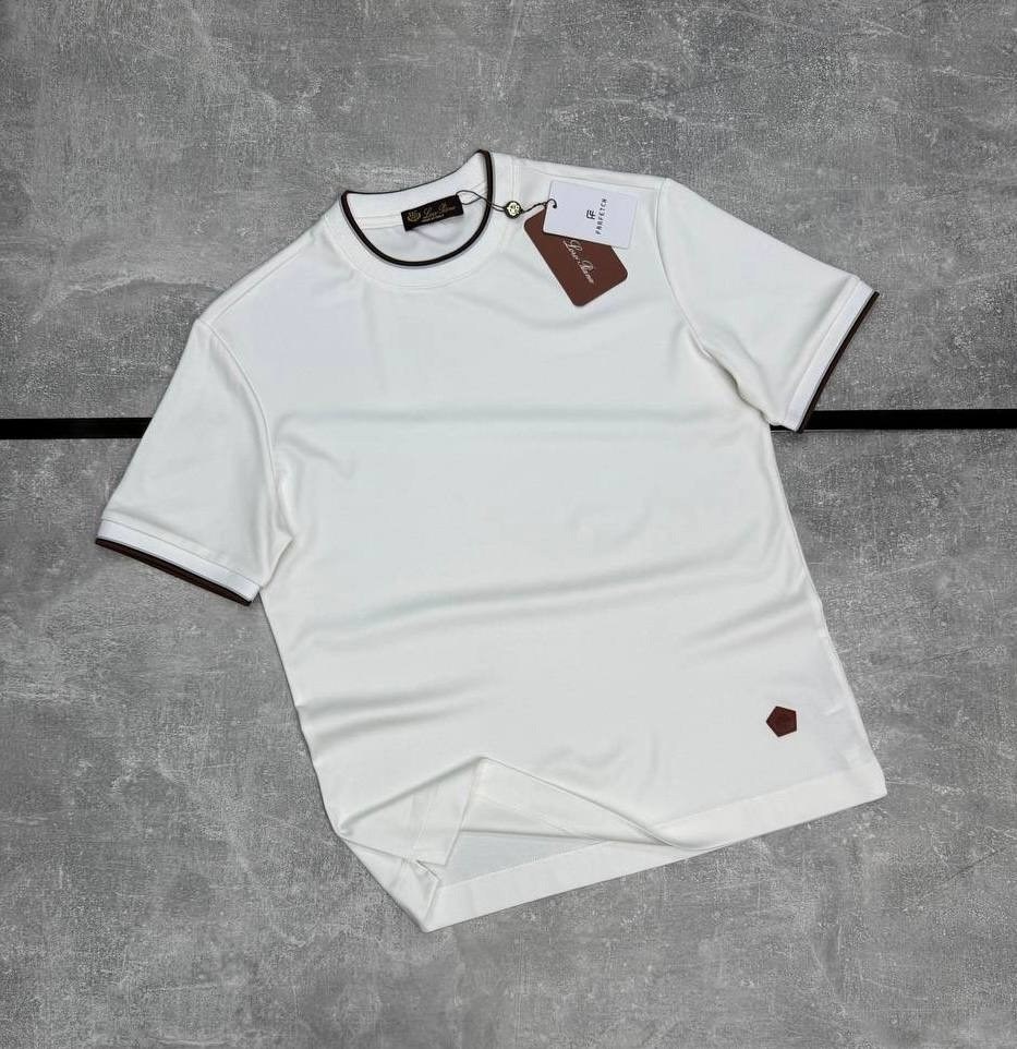 футболка белая мужская,футболка мужская,футболка loro piana,футболка,футболки для мужчин