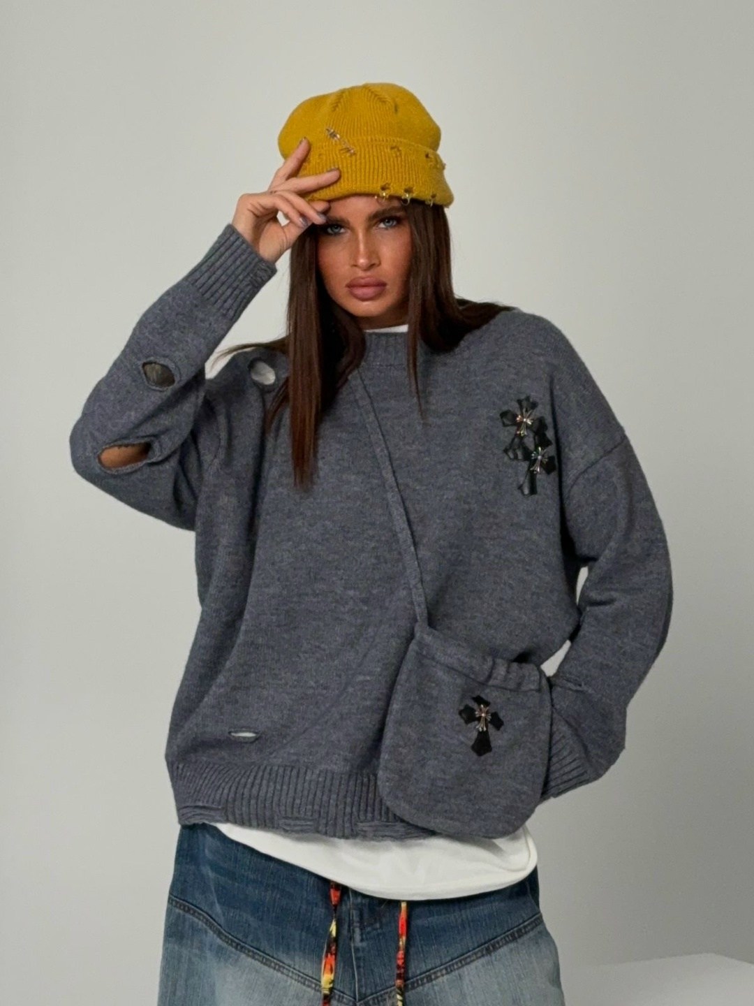 серый свитшот,женская кофта,свитшот женская,джемпер,женские джемпера