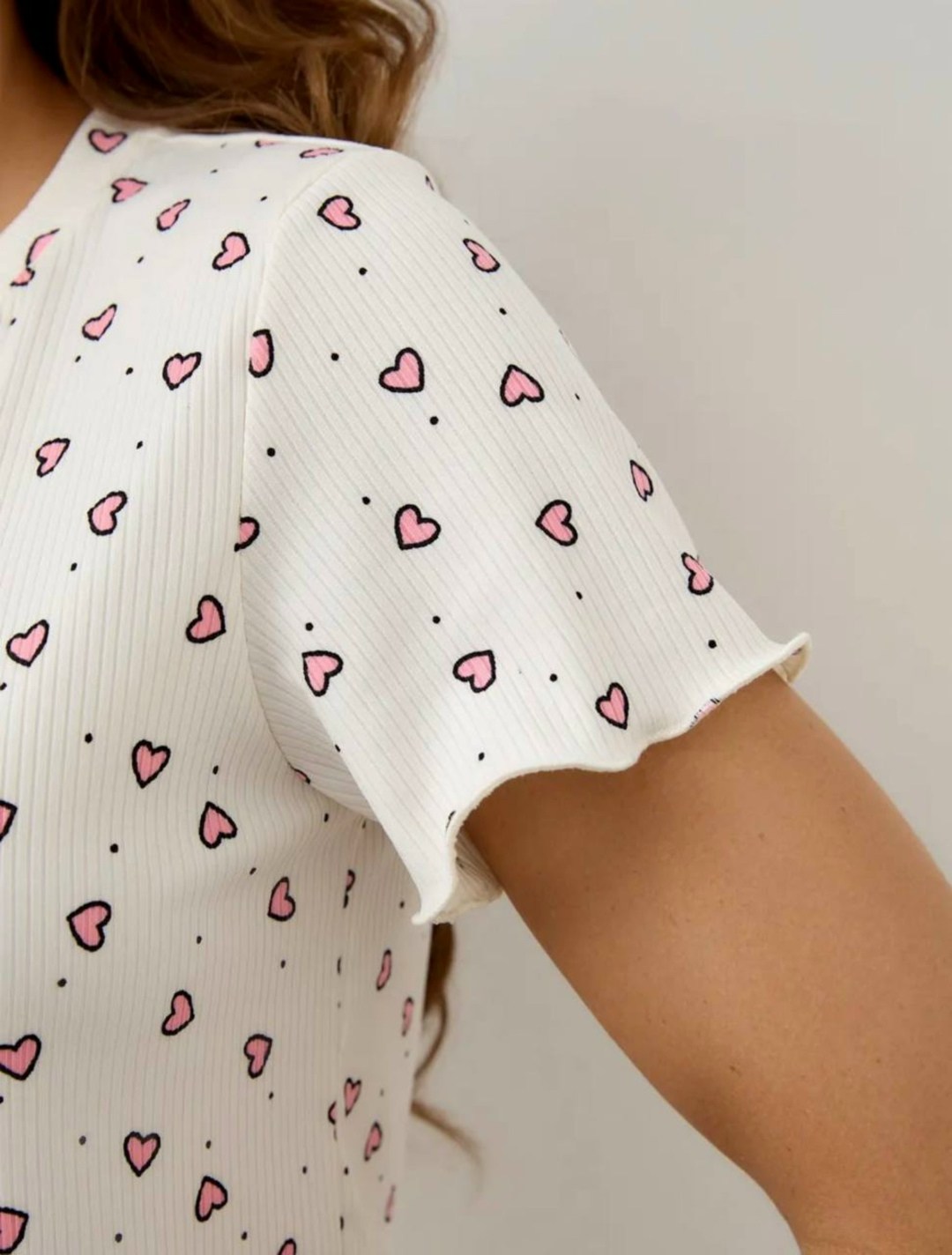 женские пижамы,пижамы женски,пижама домашняя с шортами,пижама женская с шортами,женская пижама с шортами 00027 (белый с красными сердечками)