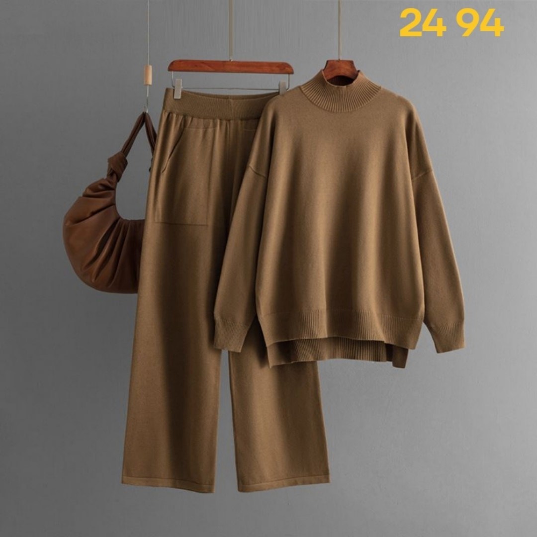 трикотажные костюмы,повседневный вязаный костюм,комплект свитер,трикотажный костюм с брюками теплый вязаный,костюм повседневный