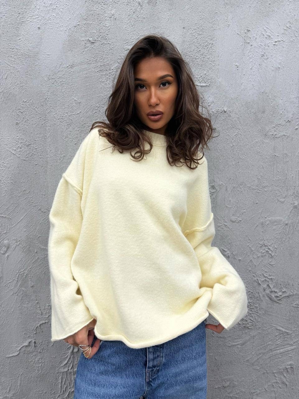 вязаный свитер оверсайз джемпер теплый,женская кофта,свитер,черный свитер оверсайз,свитера вязаные