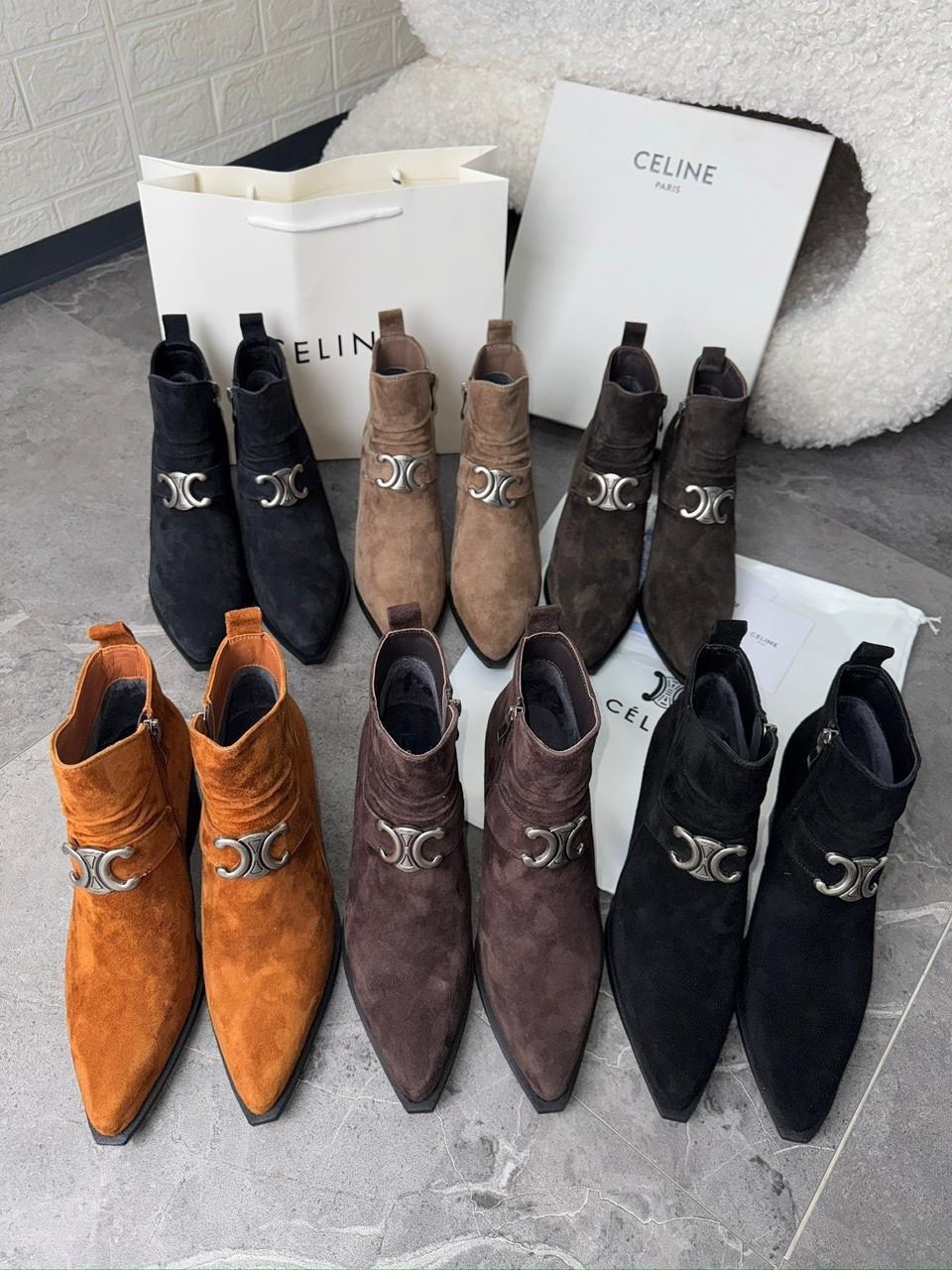 ,сапоги celine,ботинки celine, женская,женские полусапожки