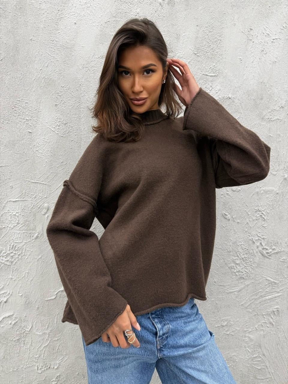 свитер оверсайз с высоким воротом,свитер удлиненная,свитер оверсайз удлиненный,свитер женский оверсайз,черный свитер оверсайз