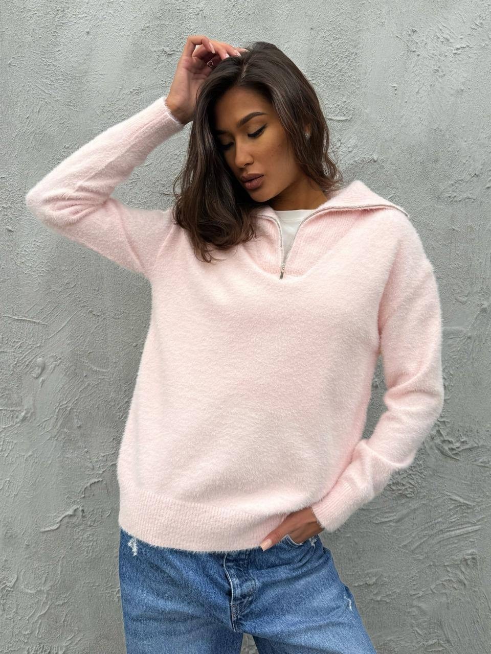 свитера женские,женская кофта,свитер с воротником,свитер теплый,свитер кашемир