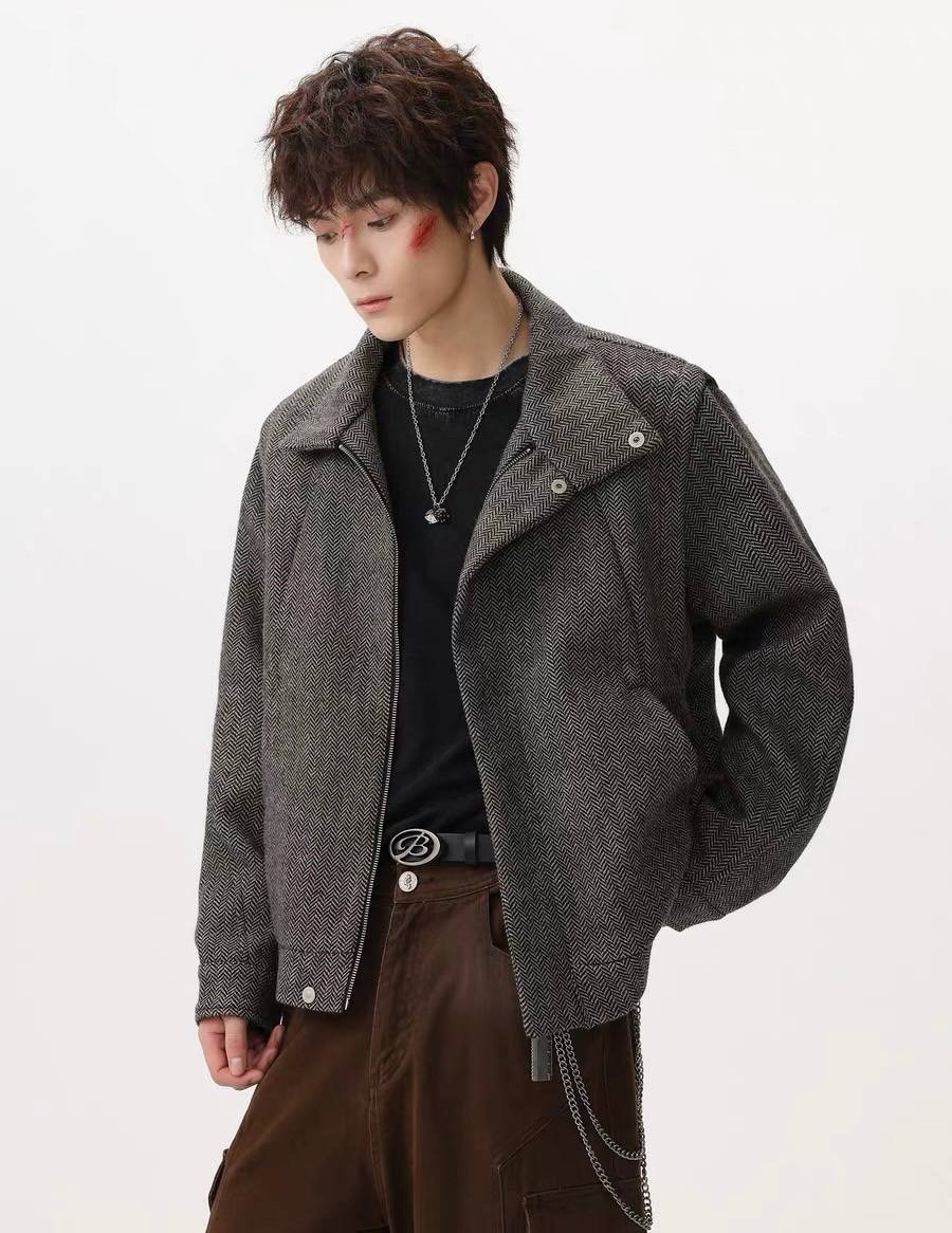 повседневная куртка,куртка модная,модная куртка мужская,куртка с воротником,твидовая куртка