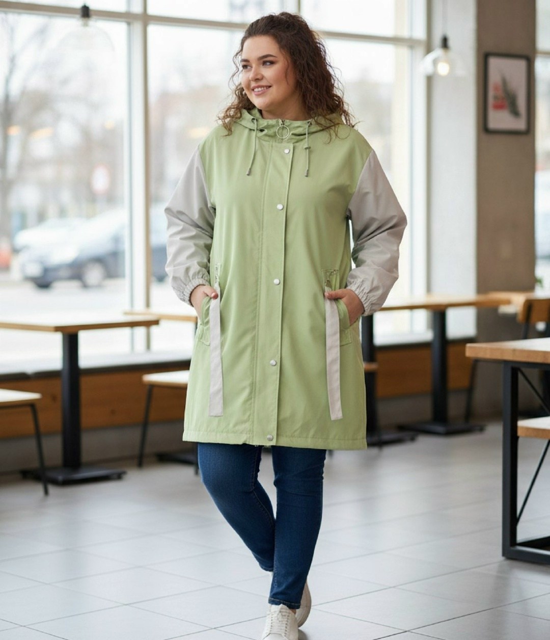 плащ karmelstyle,женский плащ,куртка женская,куртки ,плащ your size городской стиль