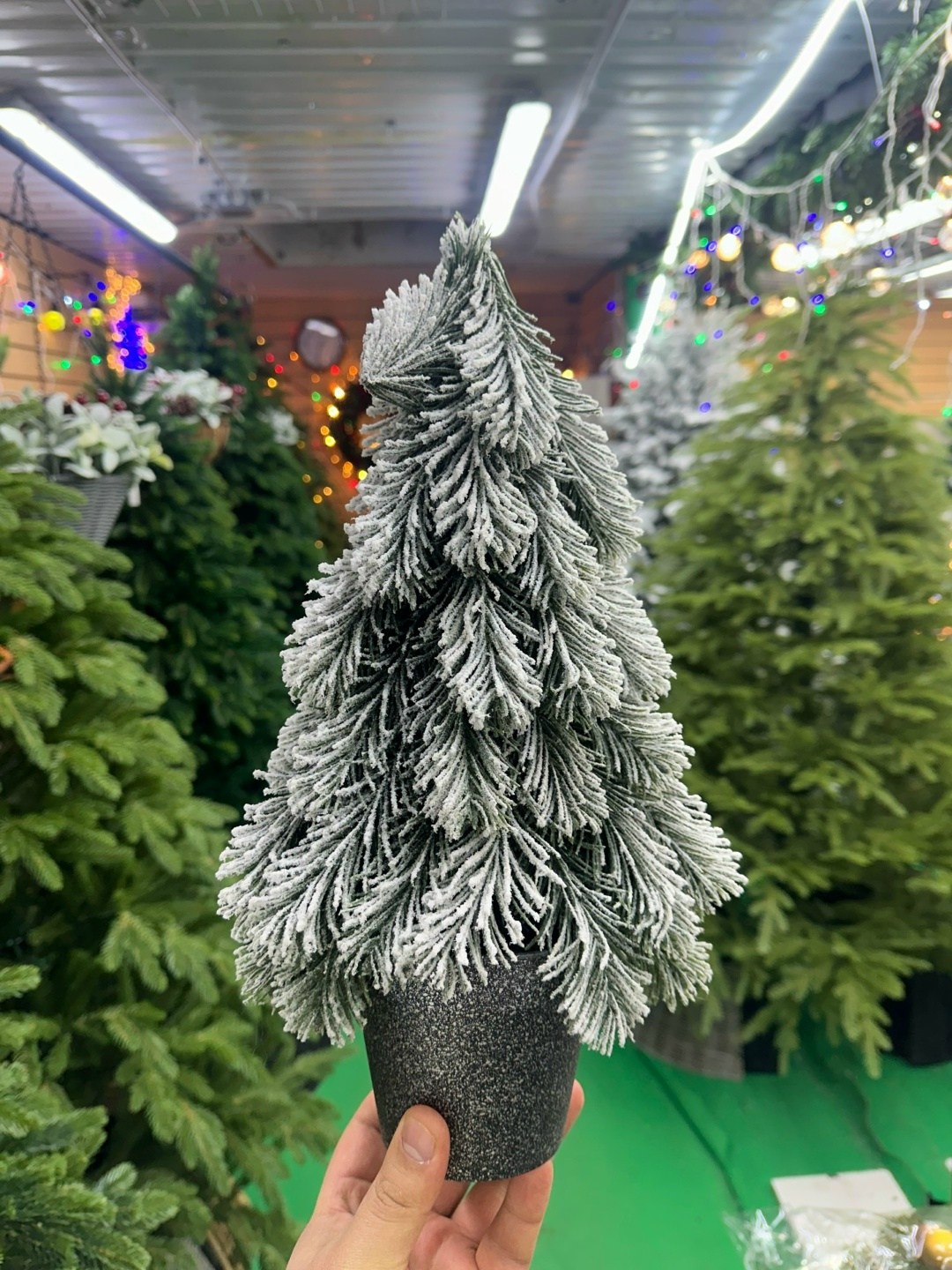 елка искусственная новогодняя заснеженная настольная luminen 30 см,елка в горшке "снежная елочка" 15*15*33 см,искусственная елка,мини елочка настольная елка литая снежная,елка декоративная снежная на